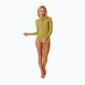 Dámská plavecká pěna Rip Curl G-Bomb 1 mm 2.0 LS Spring Front Zip khaki 2