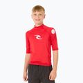 Rip Curl Lycra Brand Wave UPF červené dětské plavecké tričko 4