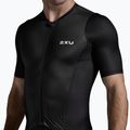 Pánská tritlonová kombinéza  2XU Aero Hex Sleeved black/white 6