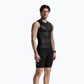 Pánské cyklistické tílko 2XU Core Tri Tank black/white 3
