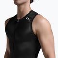 Pánské cyklistické tílko 2XU Core Tri Tank black/white 4