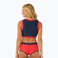 Horní díl plavek Rip Curl Coco Short Sleeve Vest red/dark blue 3