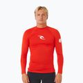 Pánské plavecké triko s dlouhým rukávem Rip Curl Waves Upf Perf lava red