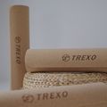 TREXO Podložka na jógu TPE korek 6 mm oranžová YM-C01P 8