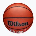 Dětský basketbalový míč   Wilson NBA JR Fam Logo Indoor Outdoor brown velikost 5 4
