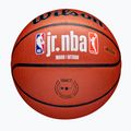 Dětský basketbalový míč   Wilson NBA JR Fam Logo Indoor Outdoor brown velikost 5 5