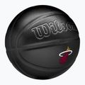 Basketbalový míč Wilson NBA Team Premiere Miami Heat black velikost  7 2