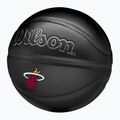 Basketbalový míč Wilson NBA Team Premiere Miami Heat black velikost  7 3