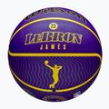 Basketbalový míč  Wilson NBA Player Icon Outdoor Lebron blue velikost 7 7