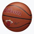 Basketbalový míč Wilson NBA Team Alliance Miami Heat brown velikost  7 3