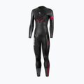 Dámská triatlonová neoprenová kombinéza Synergy Adrenaline Full Sleeve 5 mm black/red