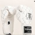 Boxerské rukavice Top King Boxing Chain bílé/stříbrné 8