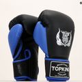 Boxerské rukavice Top King Reborn Semi Leather black/blue 7