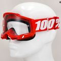 Cyklistické brýle  100% Accuri 2 neon/red/clear 7