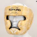 Boxerská helma  Top King Super Star white/gold 8