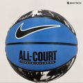 Basketbalový míč  Nike Everyday All Court 8P Graphic Deflated star blue/black/white/black velikost  7 5