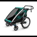 Dvoumístný přívěs na kolo Thule Chariot Lite zelený 10203022 11