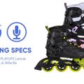 Dámské in-line brusle Playlife Lancer 84 black violet 880274 17