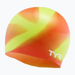 Dětská plavecká čepice TYR Tiedye Silicone Multicolor Jr lime/multi