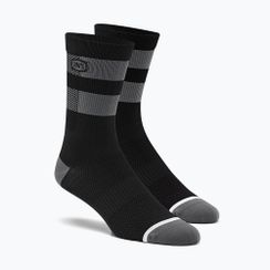 Cyklistické ponožky 100% Flow Performance black/grey
