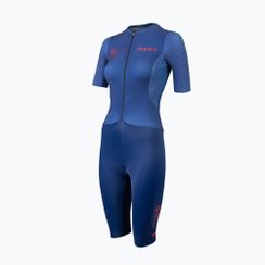 Dámský triatlonový dres ZONE3 Aeroforce X II SS Trisuit navy