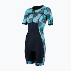 Dámská triatlonová kombinéza  ZONE3 Activate+ Trisuit tribal rush/black/khaki