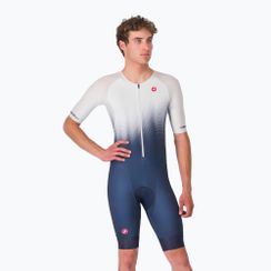 Pánská cyklistická kombinéza Castelli Core Tri belgian blue/white