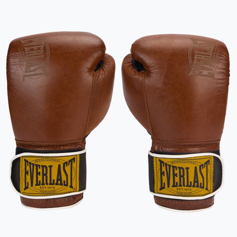 Boxerské rukavice EVERLAST 1910 Classic hnědé EV1910 BROWN-12 oz.