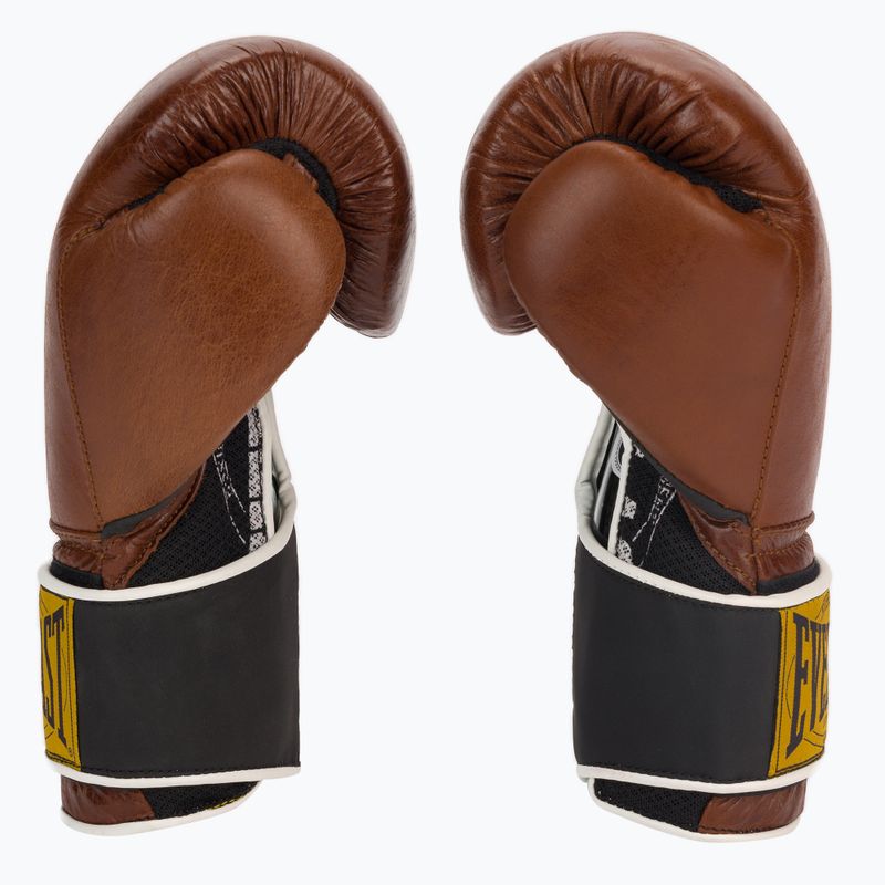 Boxerské rukavice EVERLAST 1910 Classic hnědé EV1910 BROWN-12 oz. 4