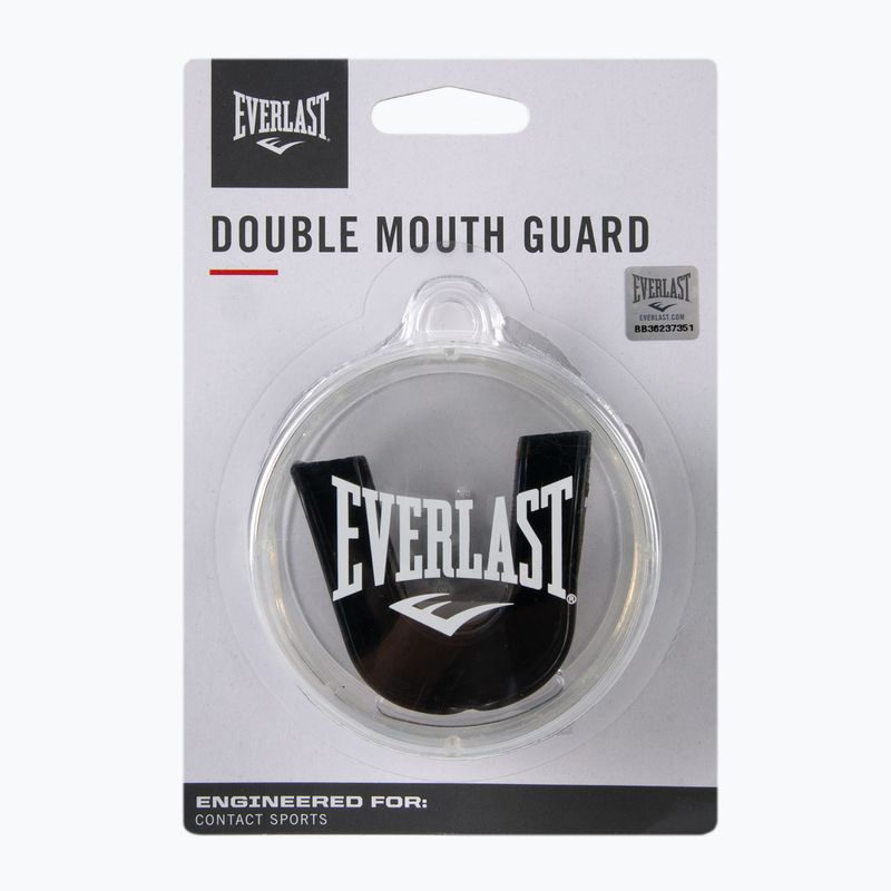 EVERLAST dvojitý chránič čelistí černý 4410