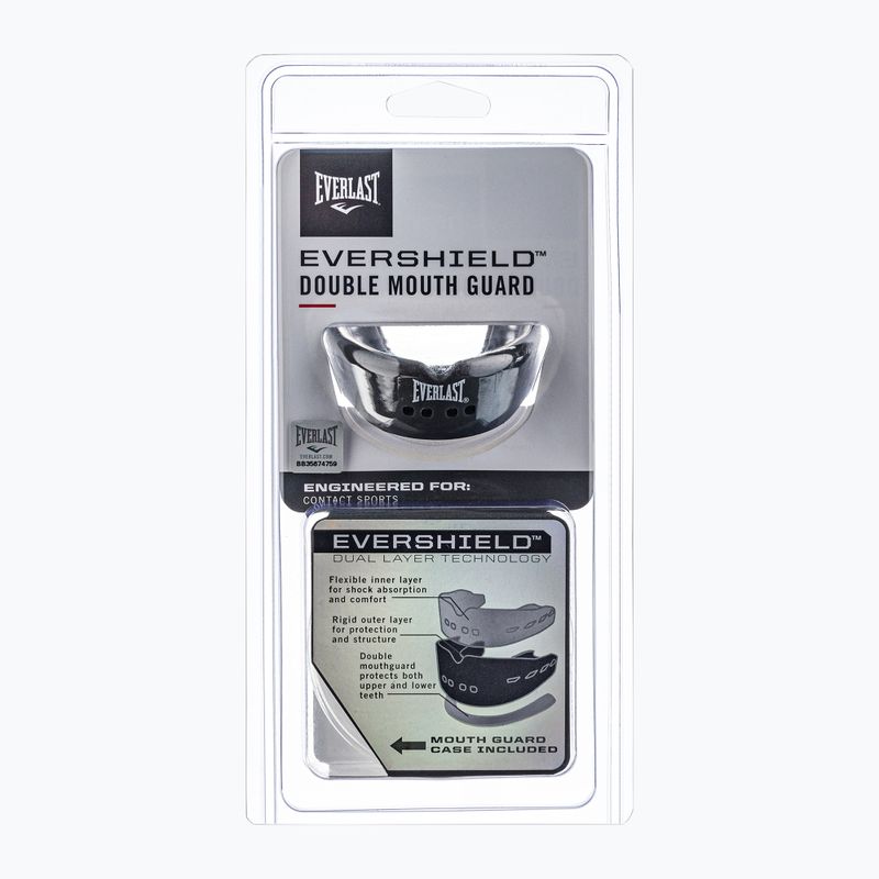 EVERLAST dvojitý chránič čelistí Evershield šedý EV14002