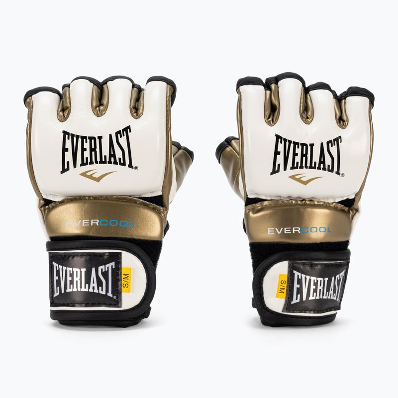 Tréninkové rukavice EVERLAST Everstrike Gloves bílé EV661 WHT/GOLD-S/M