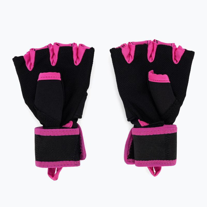Dámské vnitřní rukavice EVERLAST gelové černé EV4355 BLK/PINK-S/M 2