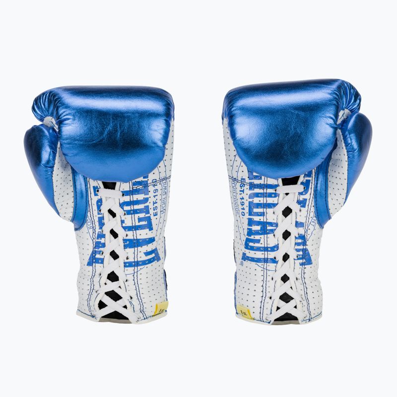 Boxerské rukavice  Everlast Fight Leather blue 3