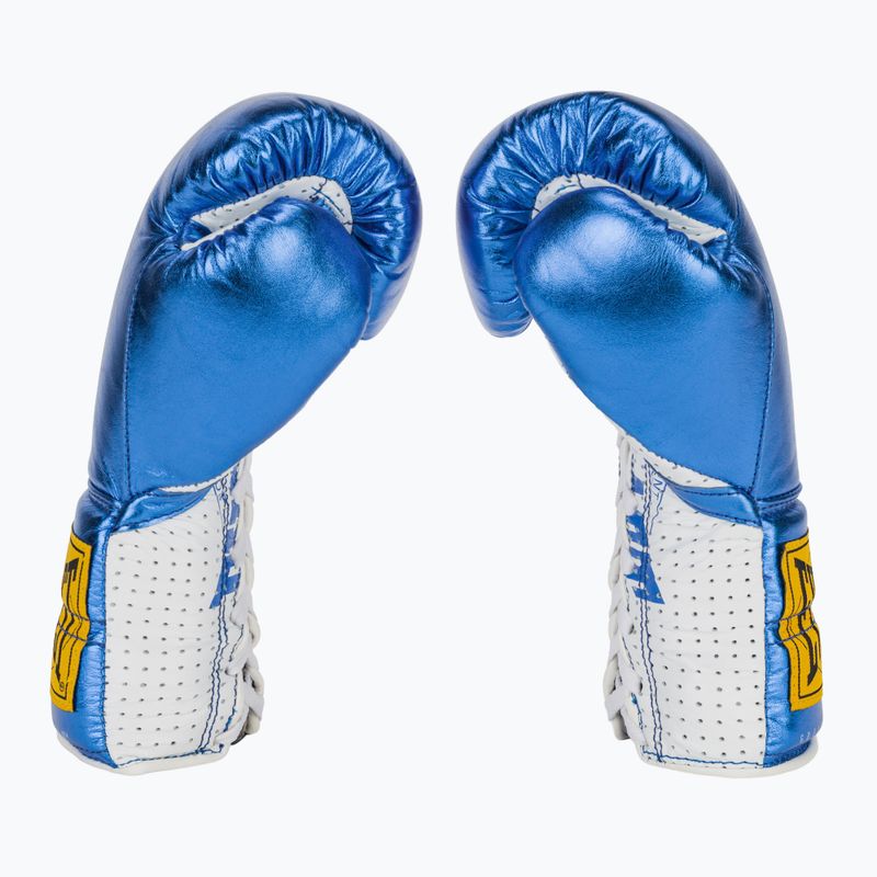 Boxerské rukavice  Everlast Fight Leather blue 4