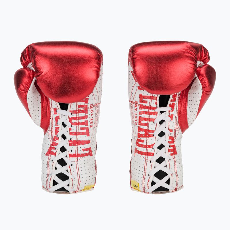 Boxerské rukavice  Everlast Fight Leather red 3