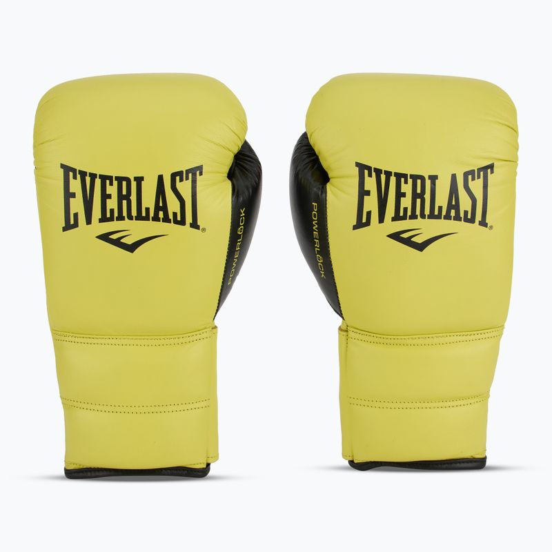 Boxerské rukavice Everlast Powerlock 2 Laced Pro Training neon yellow 2