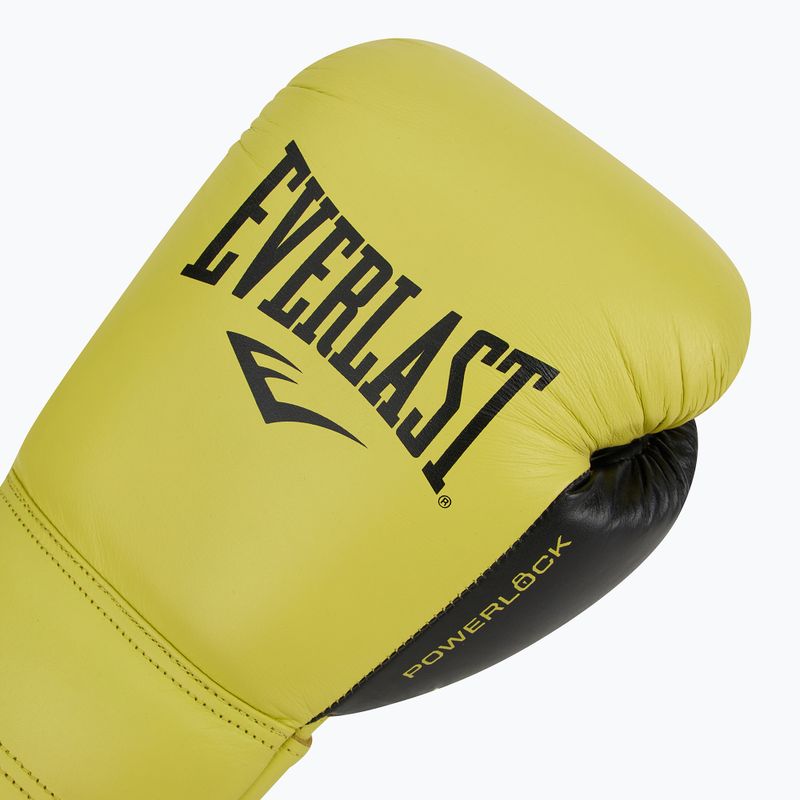 Boxerské rukavice Everlast Powerlock 2 Laced Pro Training neon yellow 5