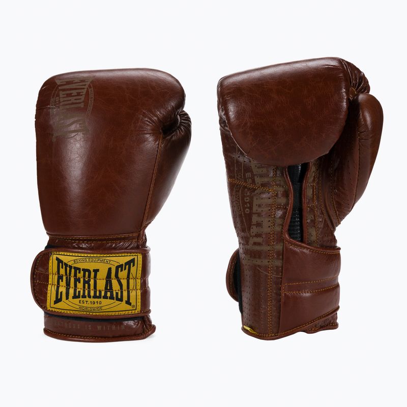 Hnědé boxerské rukavice EVERLAST 1910 Classic Pro EV1910PRO 3