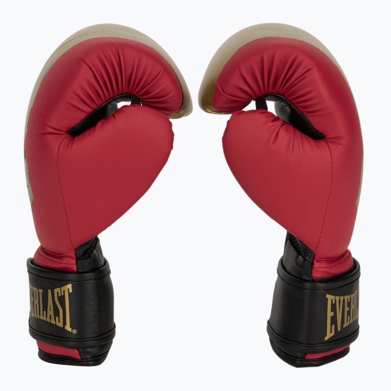 Boxerský set Everlast Prospect 2 helma + lapy + rukavice red/gold 4