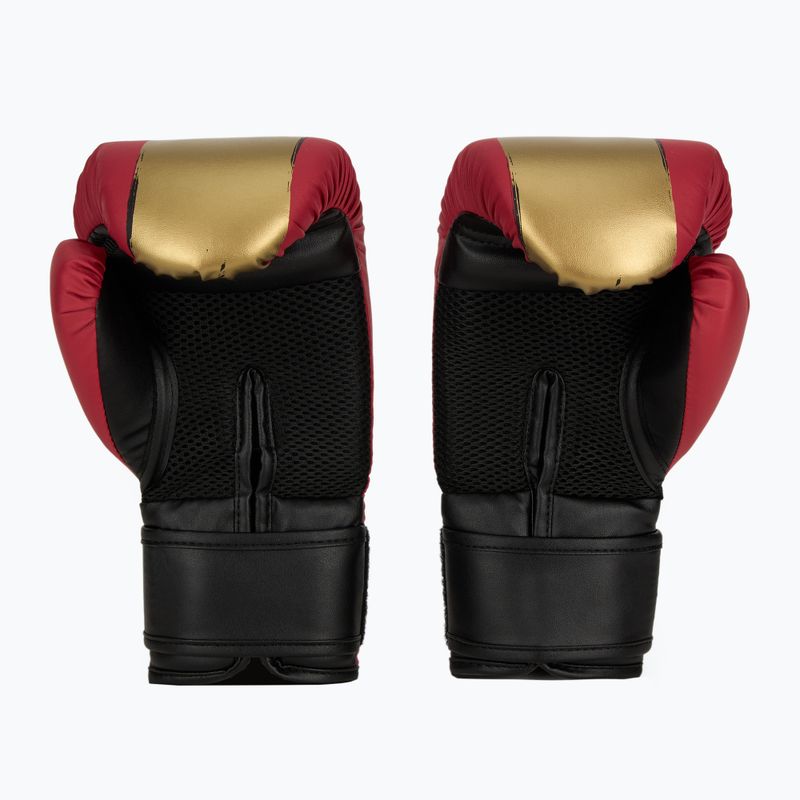 Boxerský set Everlast Prospect 2 helma + lapy + rukavice red/gold 5