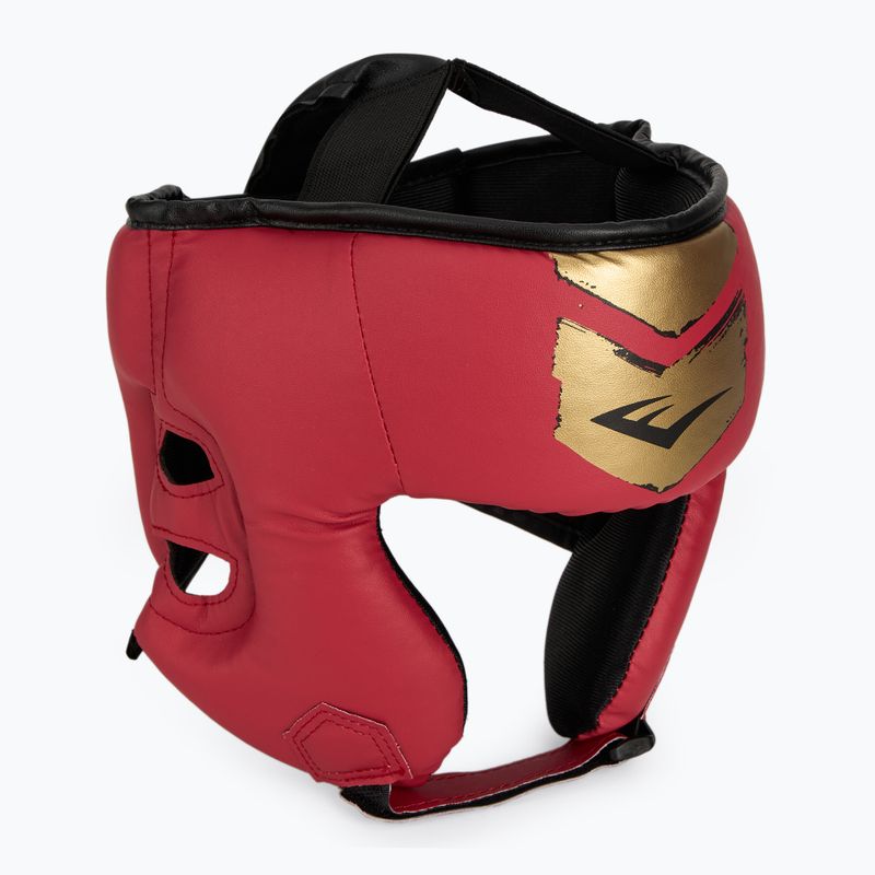 Boxerský set Everlast Prospect 2 helma + lapy + rukavice red/gold 12