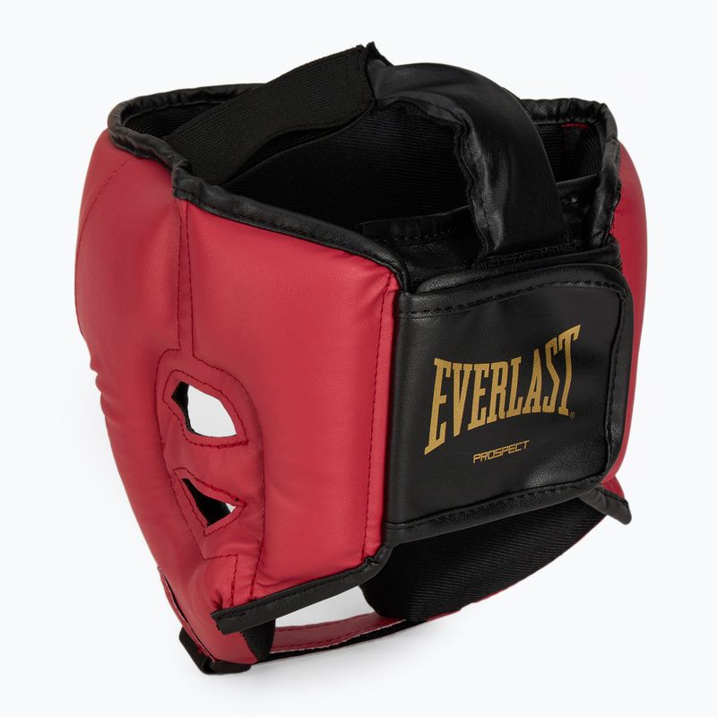 Boxerský set Everlast Prospect 2 helma + lapy + rukavice red/gold 14
