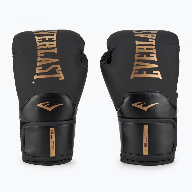 Boxerské rukavice  Everlast Pro Style Elite 2 black/gold 2