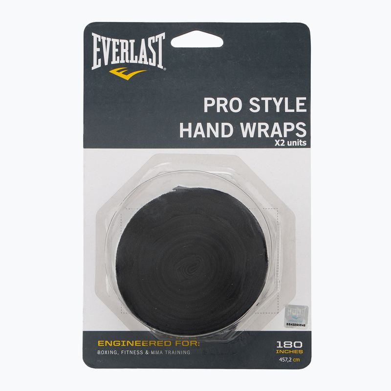 Boxerské bandáže Everlast 450 cm black 2