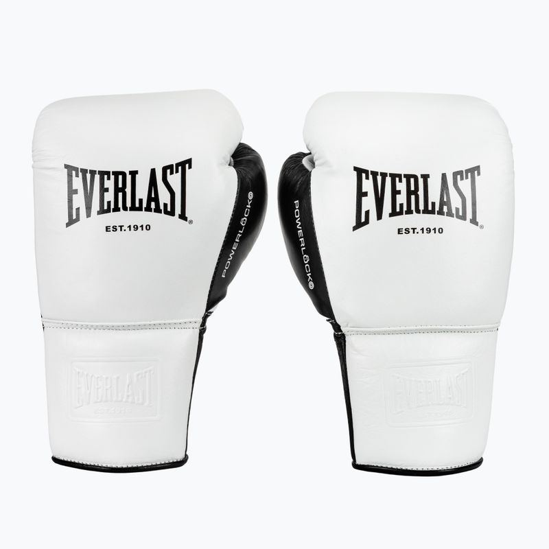 Boxerské rukavice Everlast Powerlock Pro OG Laced white/black 2