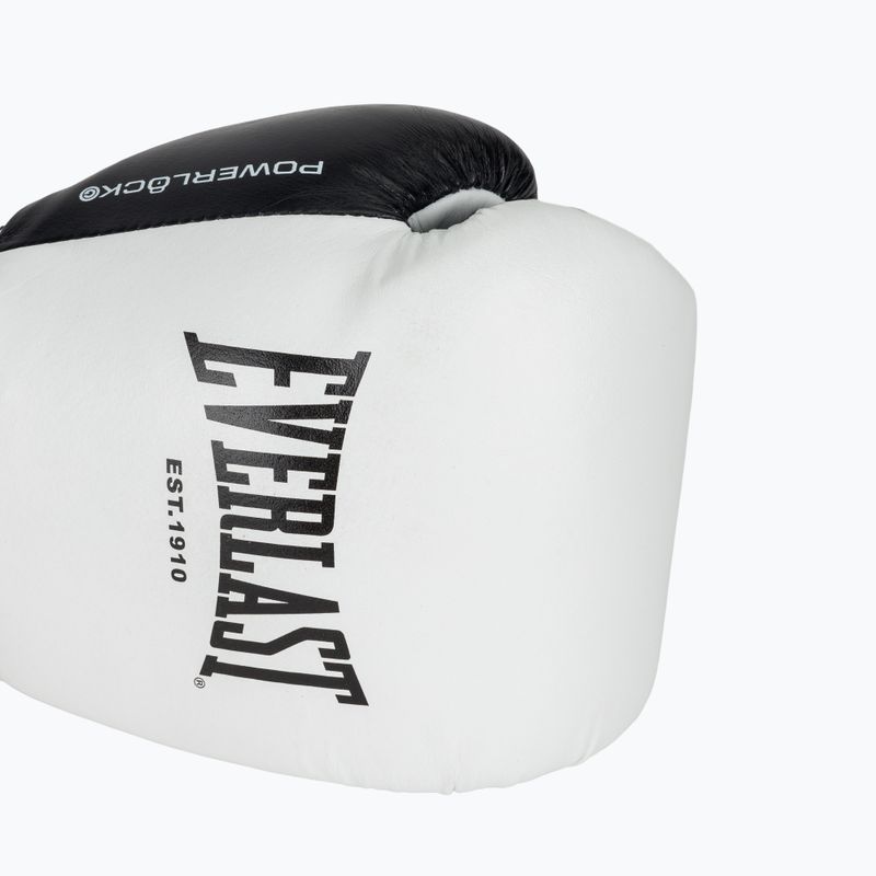 Boxerské rukavice Everlast Powerlock Pro OG Laced white/black 5