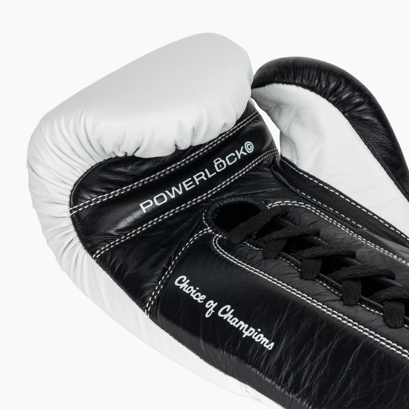 Boxerské rukavice Everlast Powerlock Pro OG Laced white/black 7