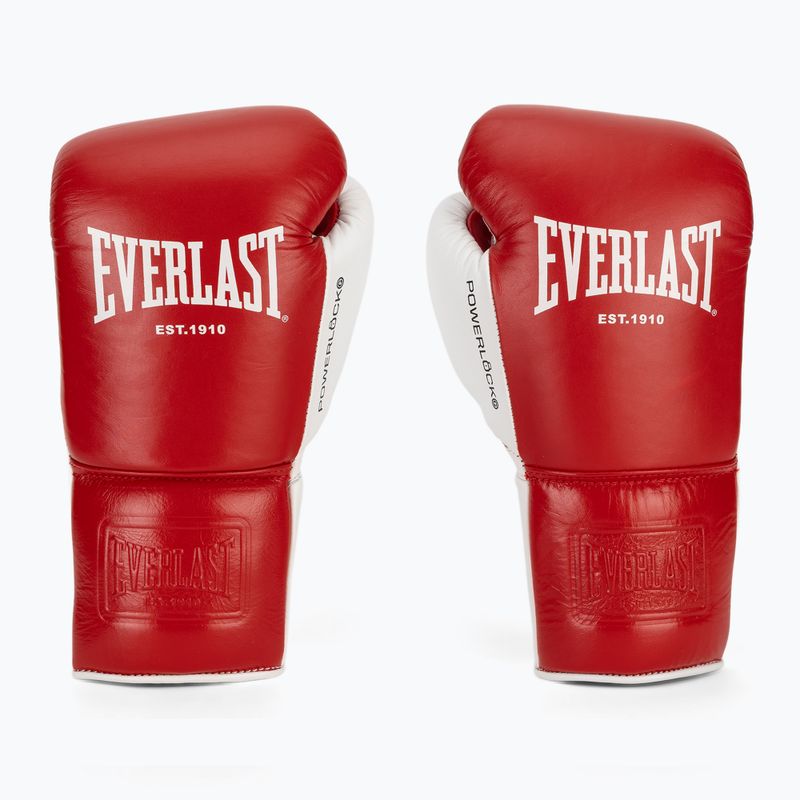 Boxerské rukavice Everlast Powerlock OG Pro Fight red/white 2