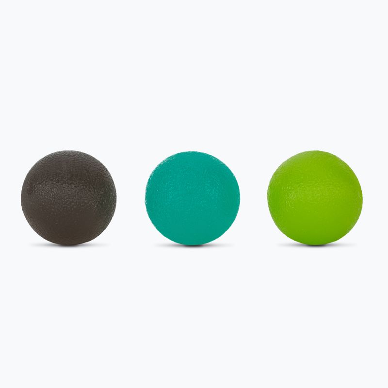 Masážní míčky Gaiam Restore Hand Therapy Knit green/yellow/black 2